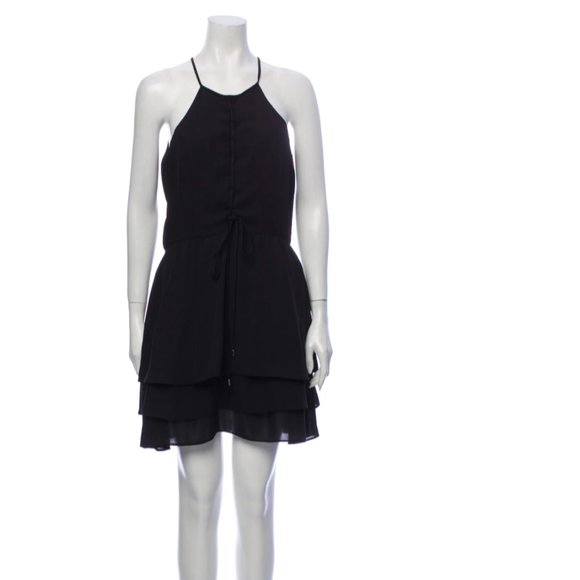PARKER Black Slip Dress - Picture 1 of 7